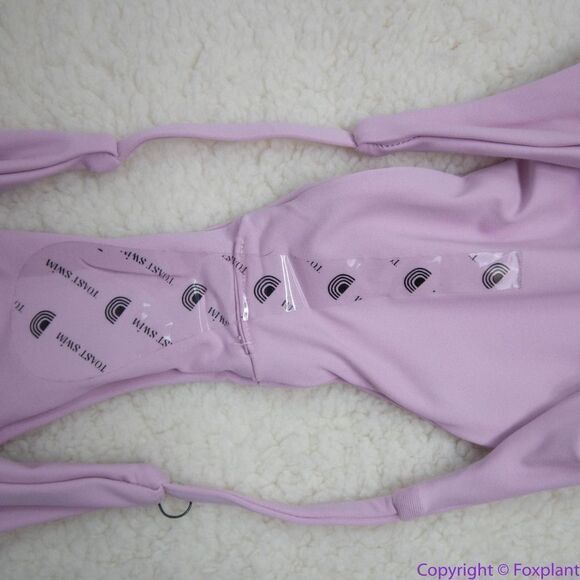 NEW Toast Swim Free People String Bikini Bottom, light purple lilac, M - Picture 9 of 15